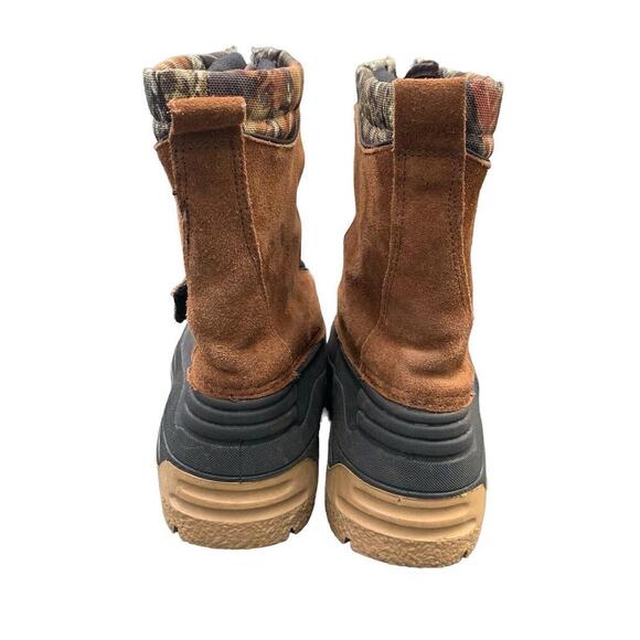 Ozark Trail Mens 3M Thinsulate Winter Hunting Snow Boots Size 5 Camo Suede - Picture 6 of 10
